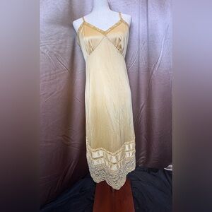 Vintage golden slip dress